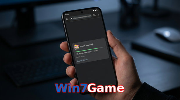 Main screen of Win7Game apk page for PK players