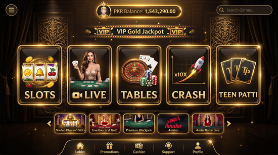Main screen of Win7Game casino page for PK players