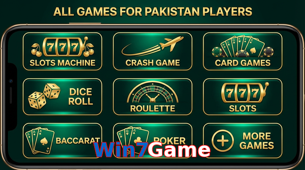 Main screen of Win7Game games page for PK players