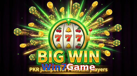 Big win animation on Win7Game slot game